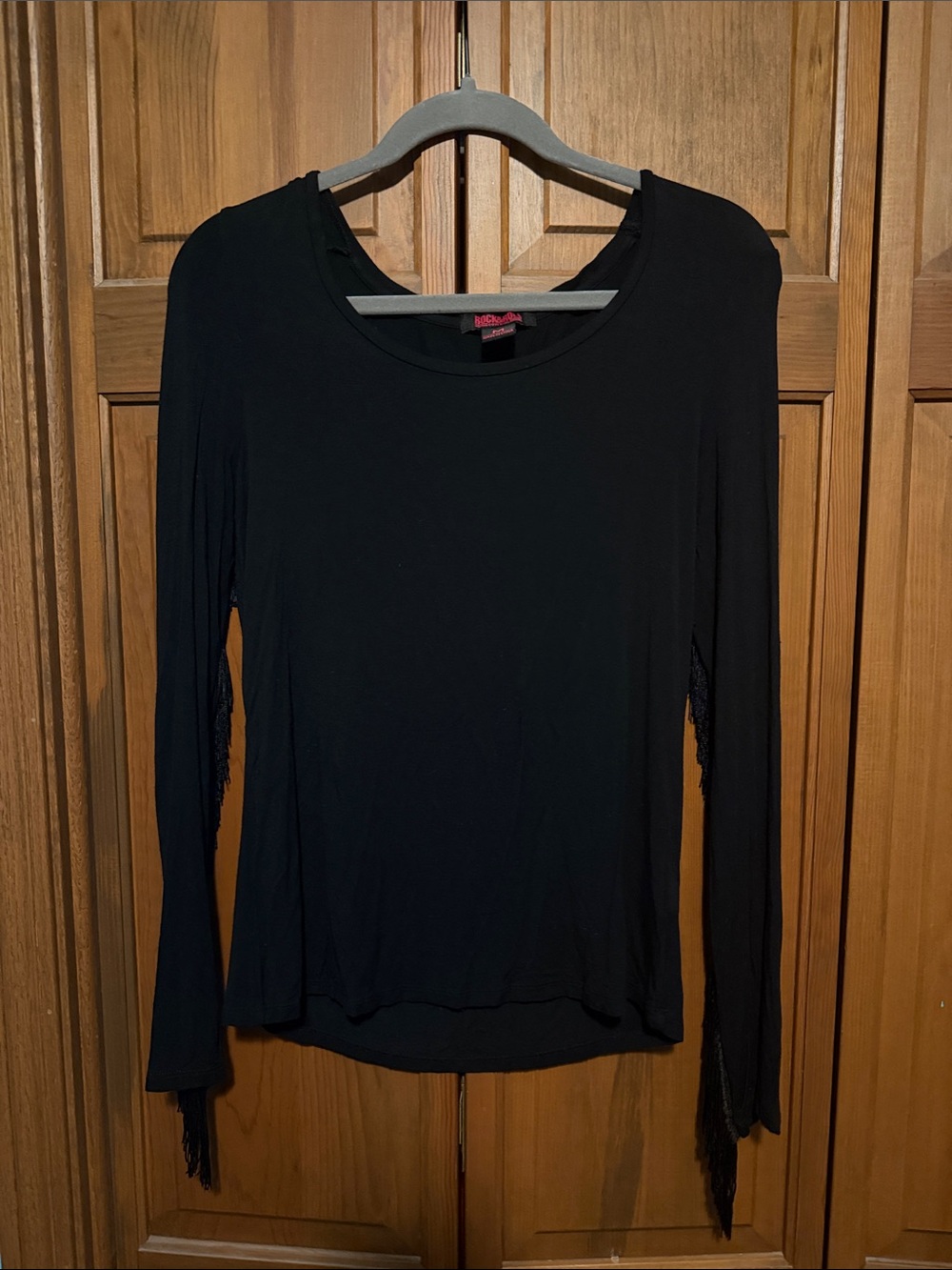 Black fringe shirt